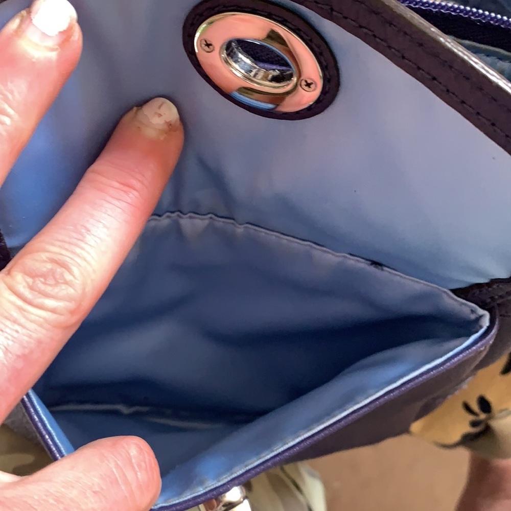 Purple Leather Crossbody - Picture 9 of 10